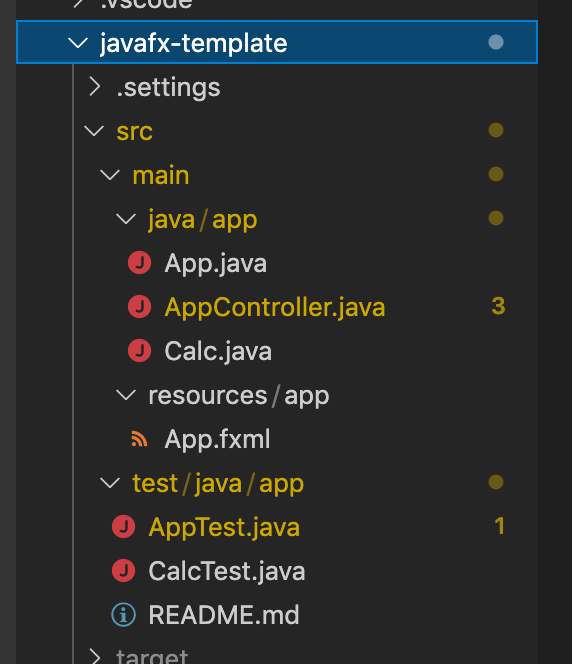 javafx template structure